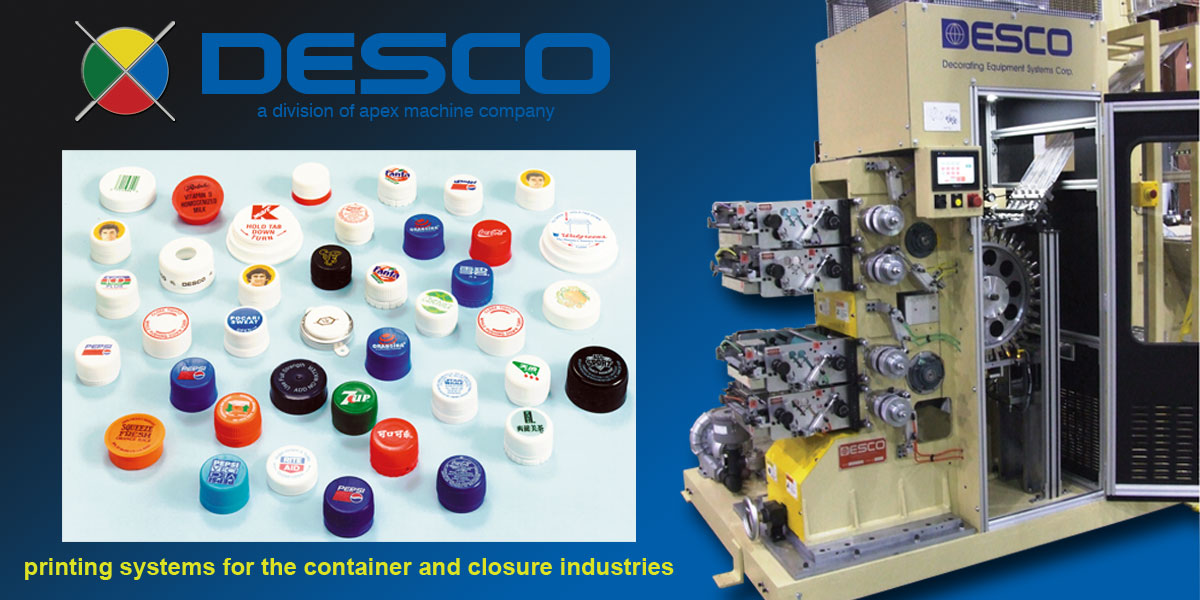 Desco Cap and Closure Printing machines